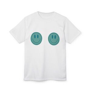 Mama Smiley Graphic White Tee